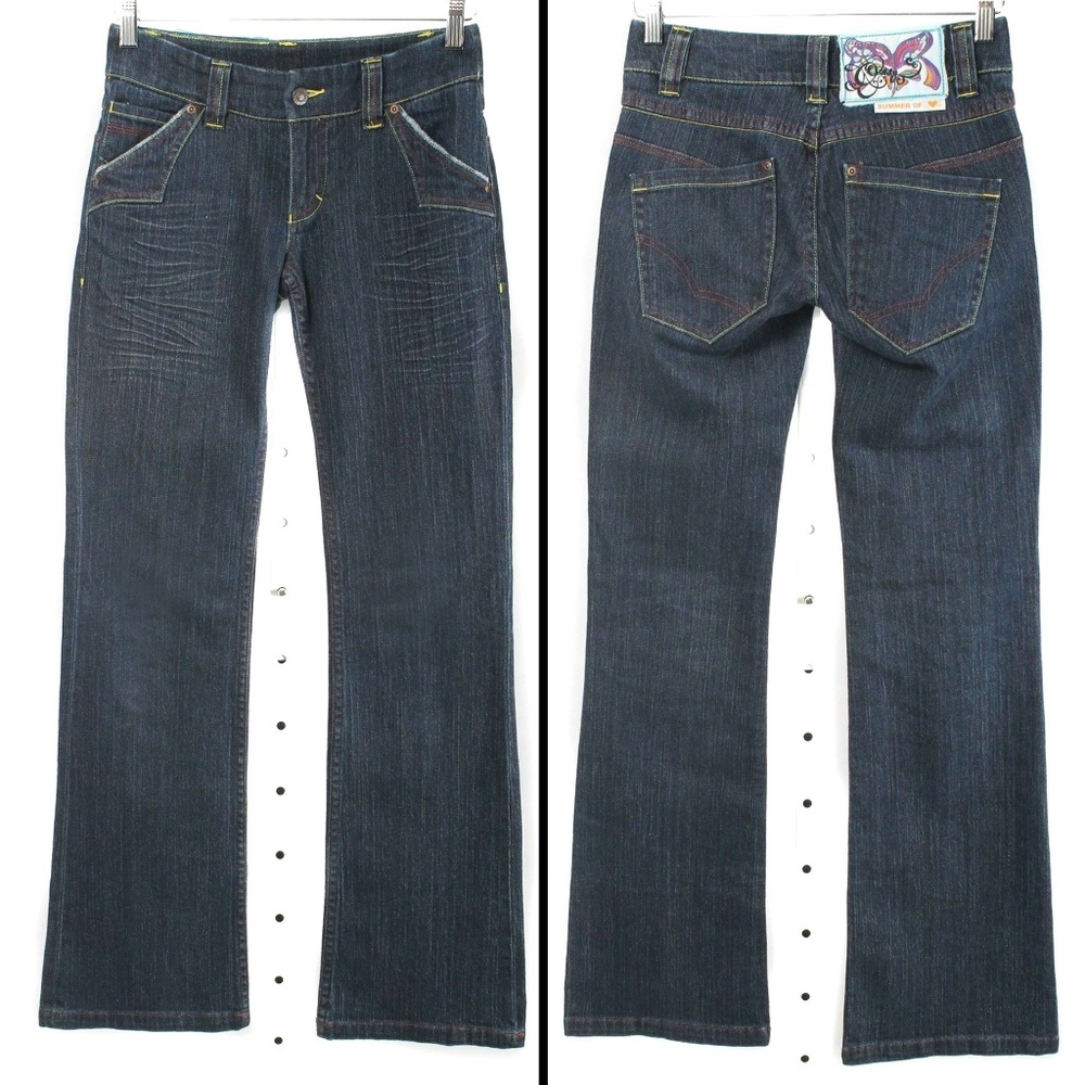 NWOT Oilily Dark Wash Summer of Love Flare Jeans